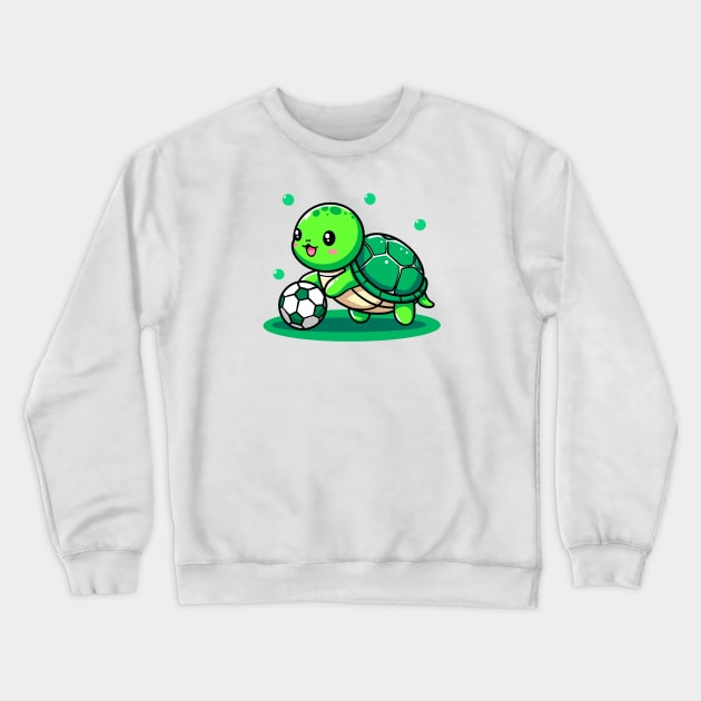 Cute turtle Crewneck Sweatshirt by Rekayasabumi